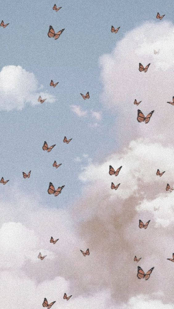 خوبصورت فون تتلیاں وال پیپر