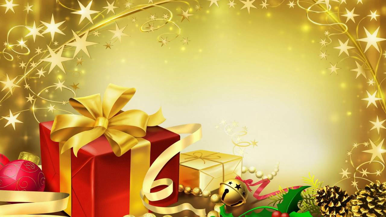 خوشی کے تحفے ایک جادوئی کرسمس کے لیے! وال پیپر
