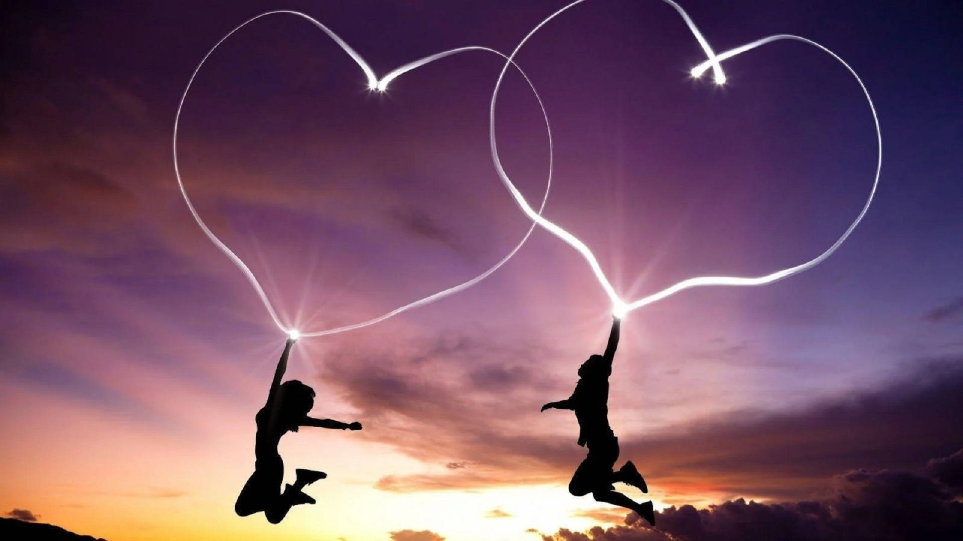 دل کی روشنی رومانوی محبت وال پیپر