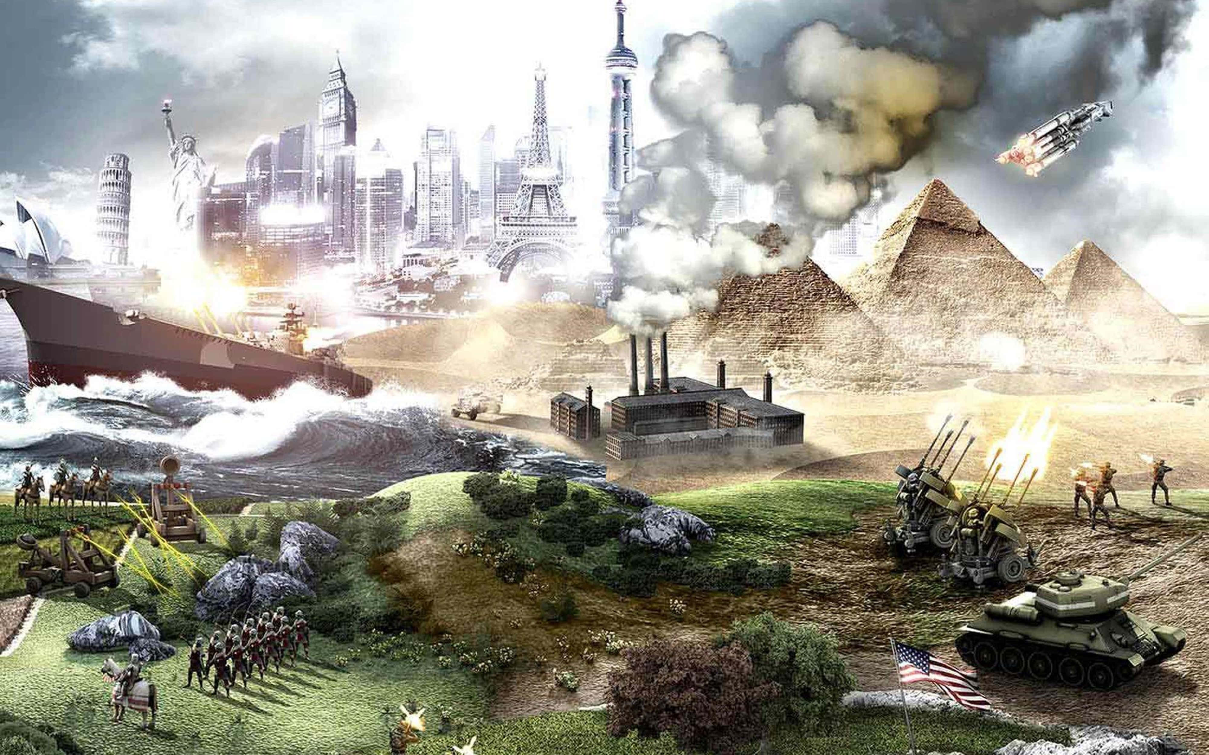 "دلکش Civilization V گیم پلے بیک ڈراپ کا مکمل 4K ریزولوشن ایڈیشن۔" وال پیپر
