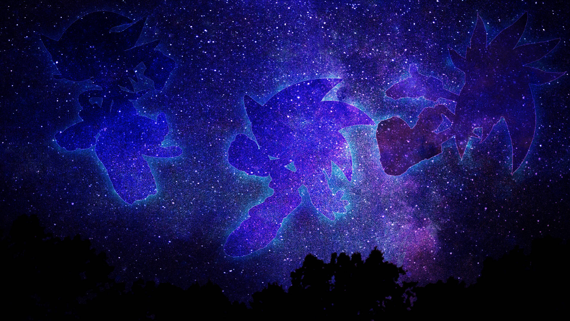 1920x1080 ستاروں میں ہیج ہاگ — ستارے وال پیپر