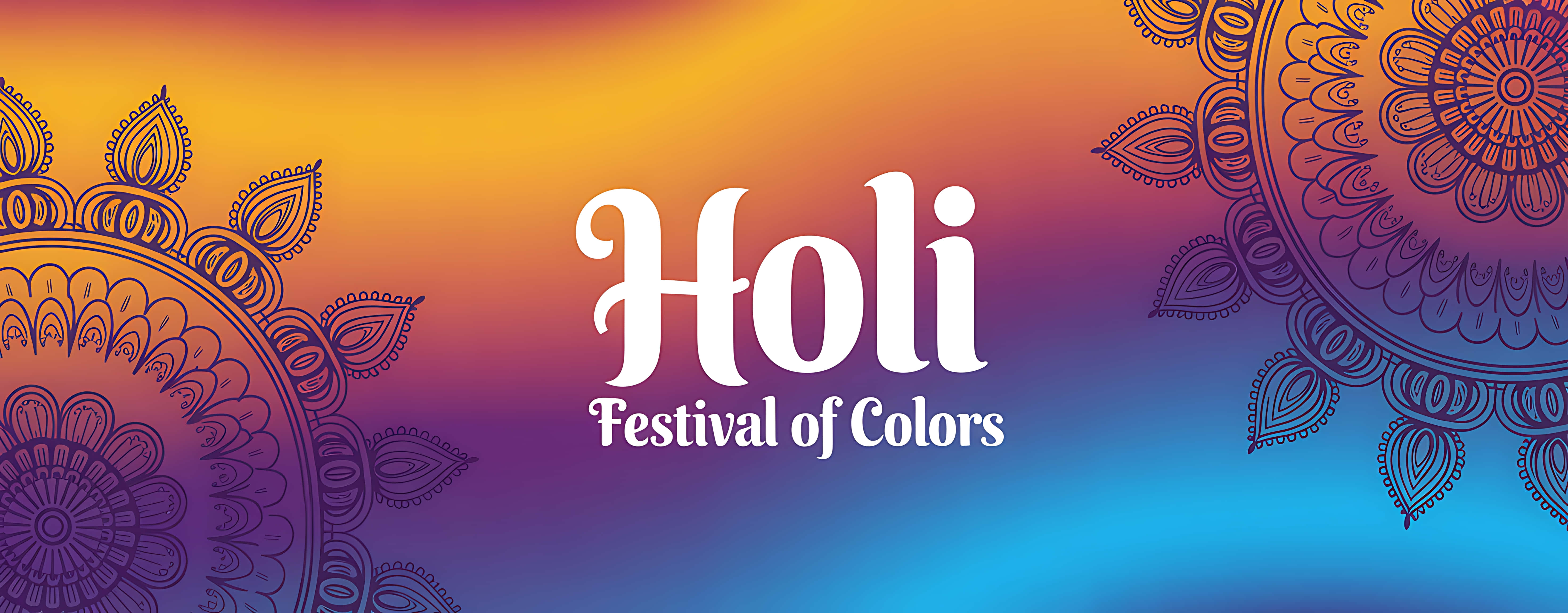 رنگوں کے تہوار ہولی کی vibrant celebration background وال پیپر