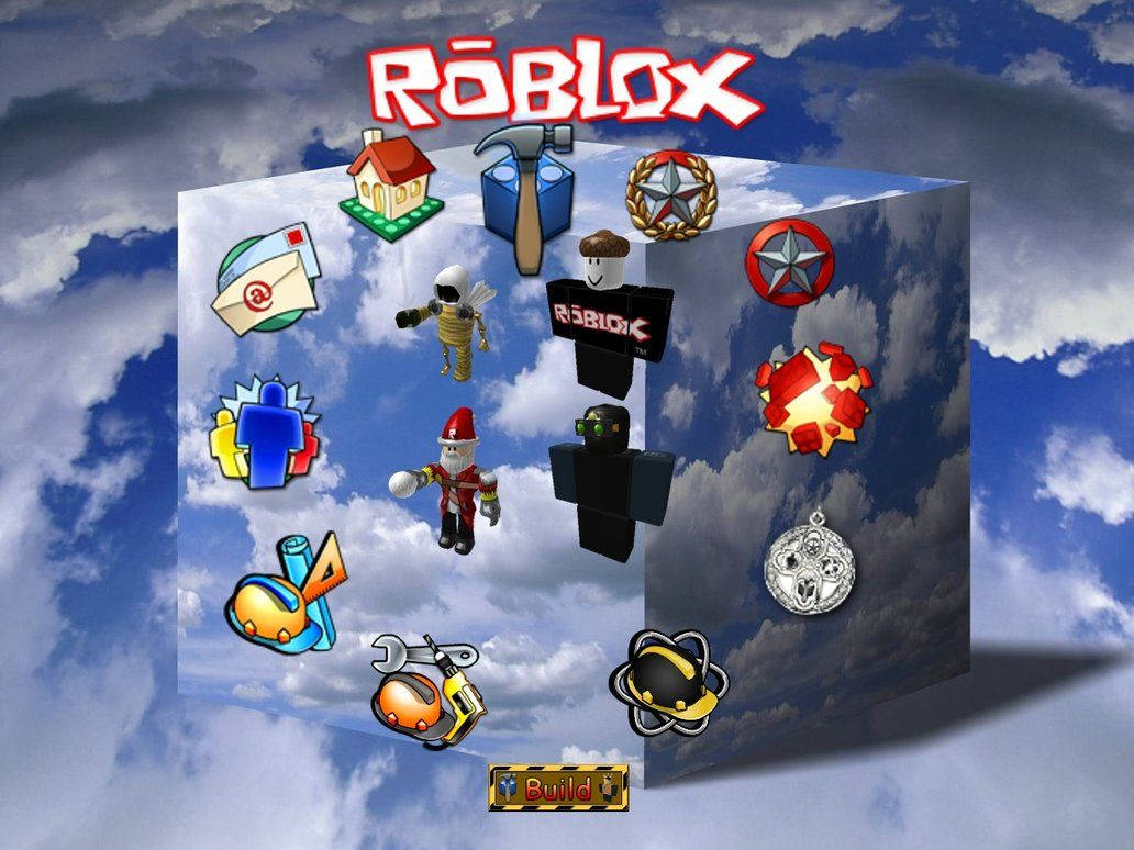 روبلاکس آن لائن گیم کے آئیکنز کا شاندار وال پیپر