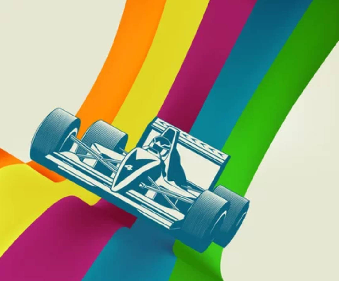 رینبو F1 4K وال پیپر