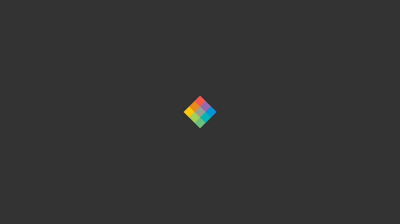 رینبو ڈائمنڈ 1366x768 Minimalist وال پیپر