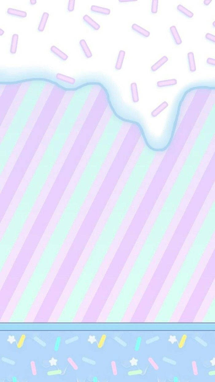 کاوائی آئس کریم پیٹرن آرٹ کور وال پیپر۔ — کاوائی وال پیپر
