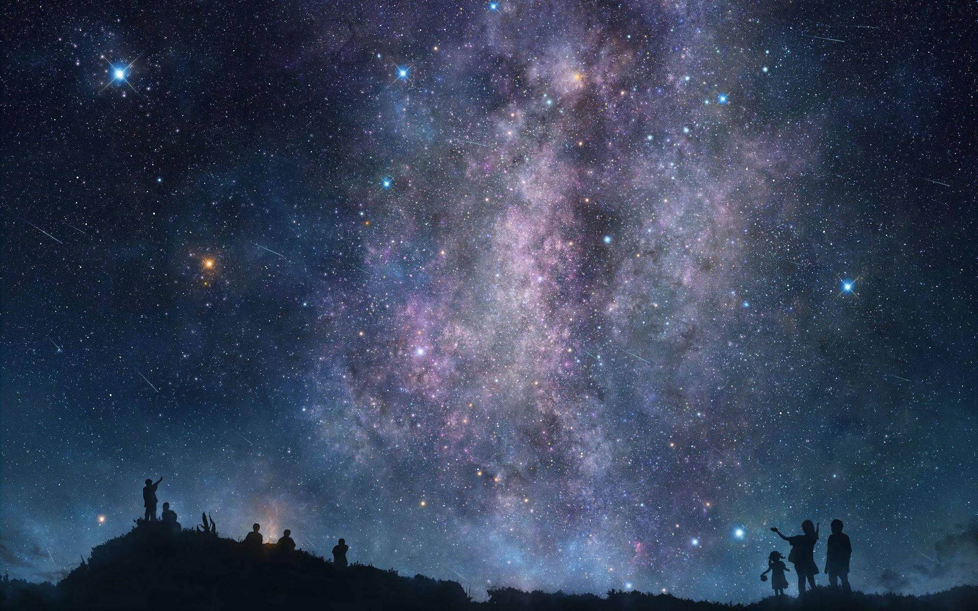 1920x1200 ستاروں سے بھرے آسمان کا وال پیپر — ستارے وال پیپر