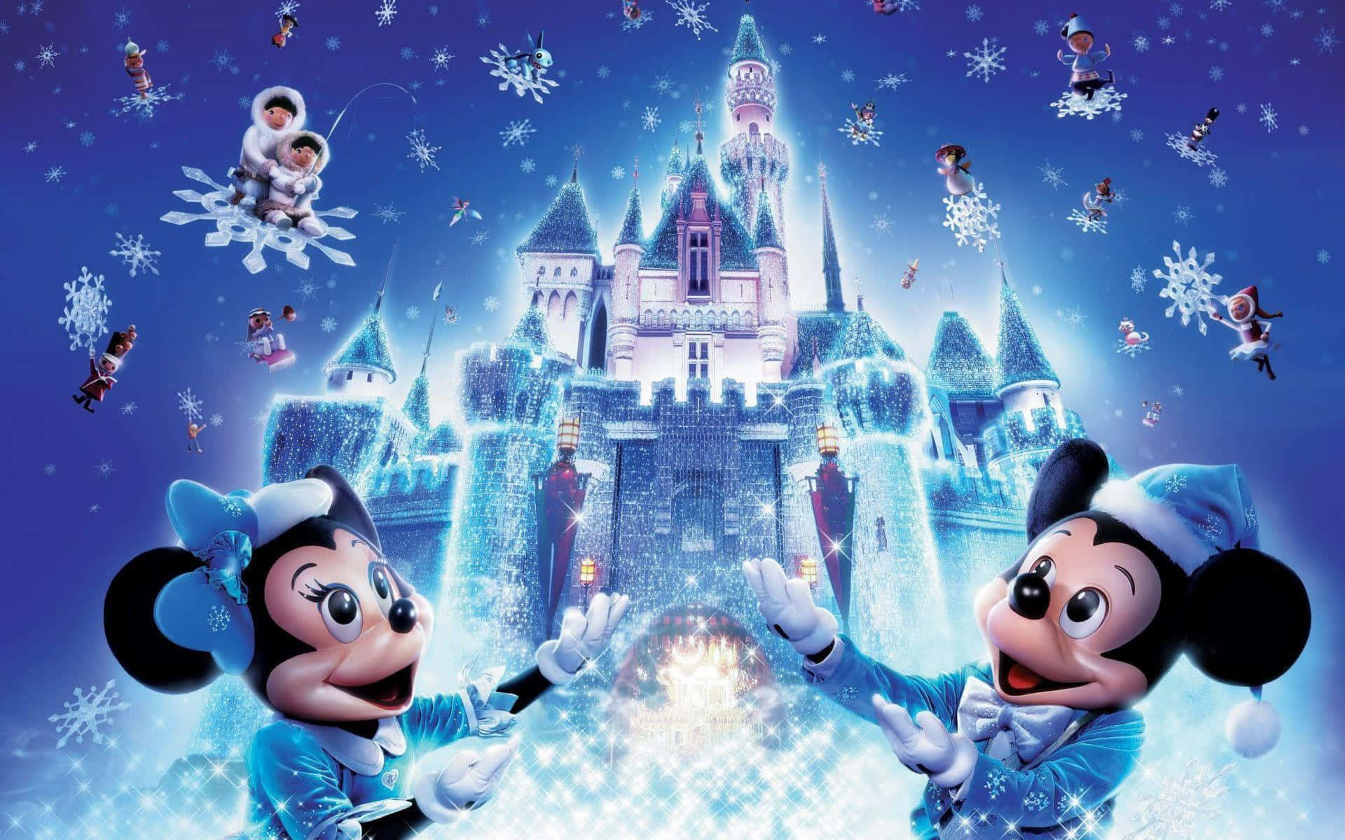 سنو وائٹ کے ساتھ خوشگوار یادیں، ڈزنی کرسمس کے دوران وال پیپر