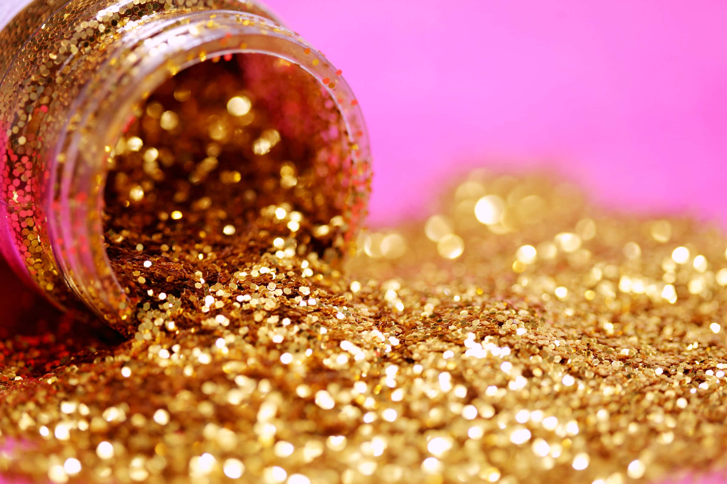 سونے کی چمکتی ہوئی گلٹر بیک گراؤنڈ وال پیپر