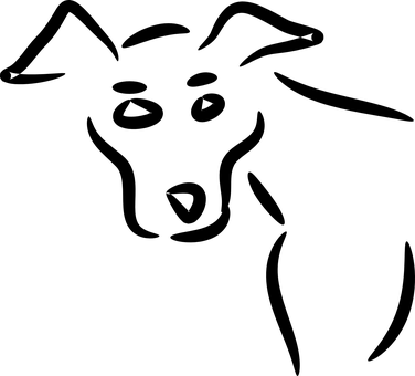 سیاہ اسکرین بغیر کسی مواد کے کتے سے متعلق وال پیپر