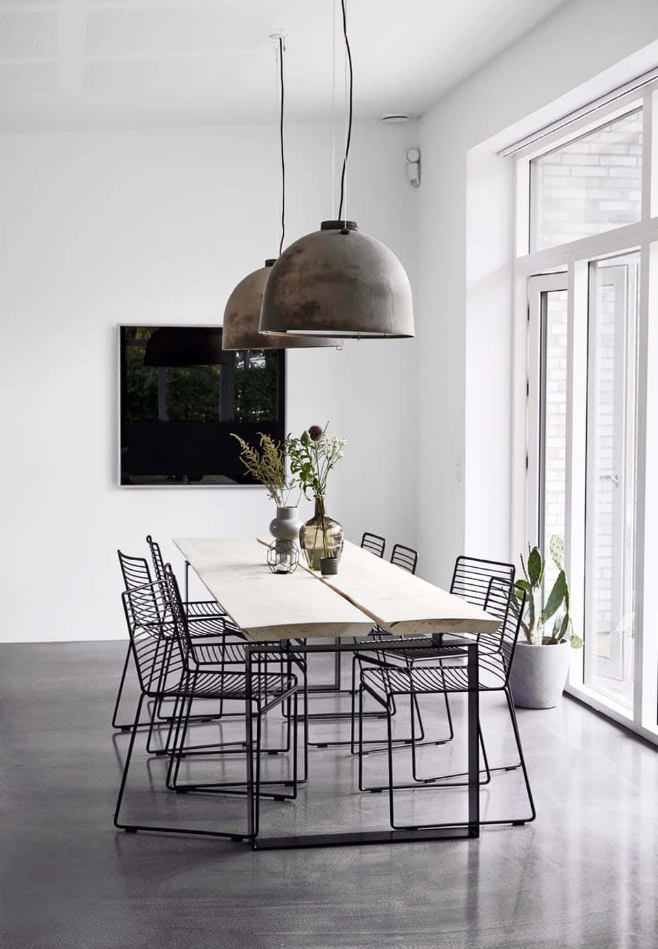 سیاہ اور سفید پیلیٹ والی جمالیاتی minimalism کی فن پارے وال پیپر