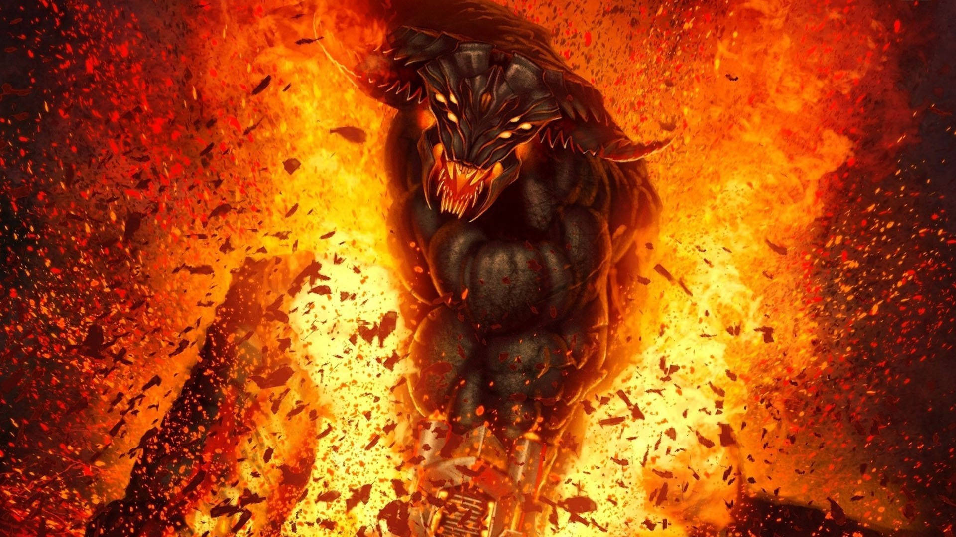 سیاہ شیطان کا غضب HD وال پیپر