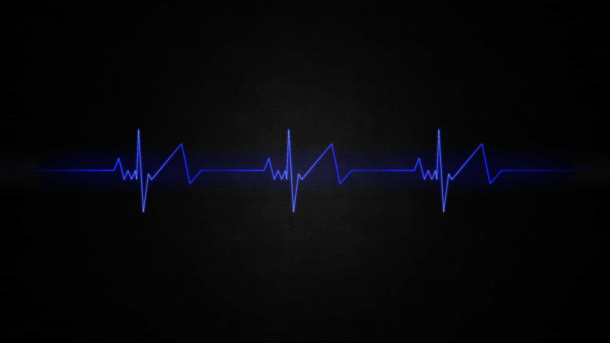 سیاہ پس منظر پر نیلی دھڑکنیں وال پیپر