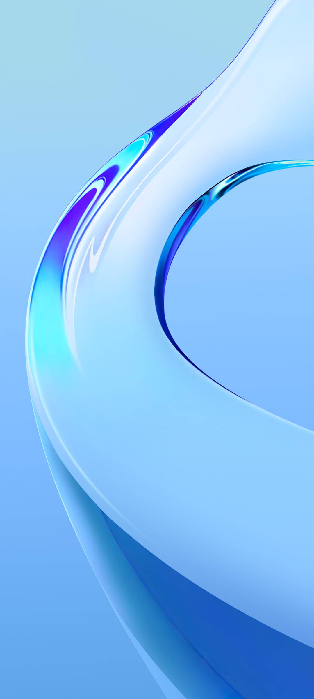 شیشے جیسا نیلا Vivo Y20 وال پیپر
