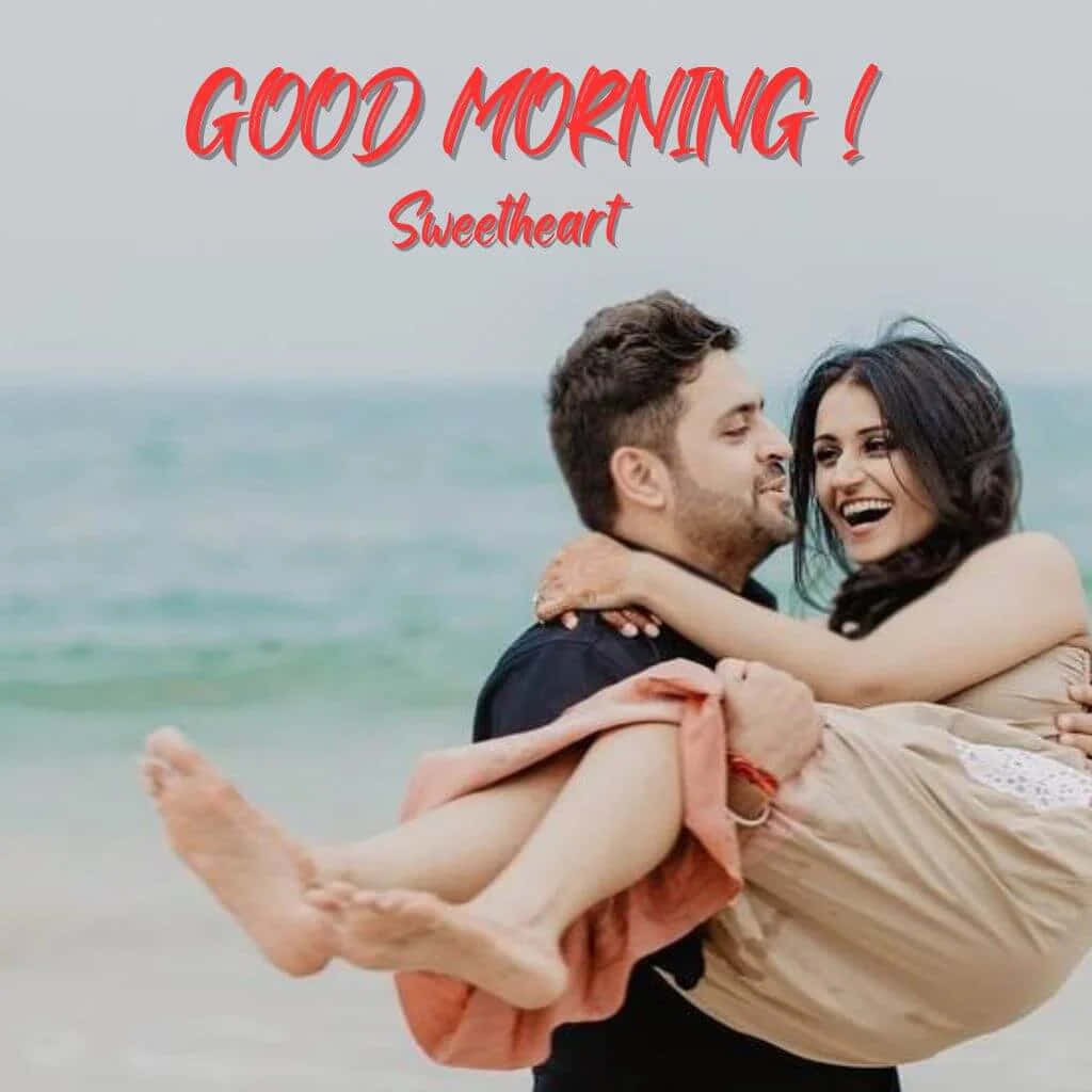 صبح بخیر پیاری، ساحل پر گلے لگانا وال پیپر