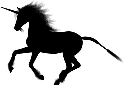 صوفیائی ایک تنواسطہ یونی کارن کا خاکہ وال پیپر