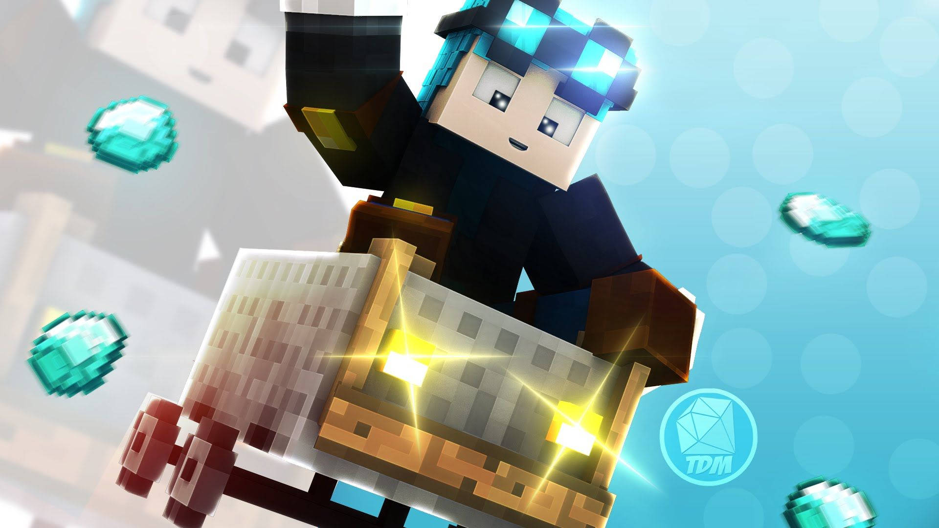 Minecraft Speedart Minecart wallpaper
