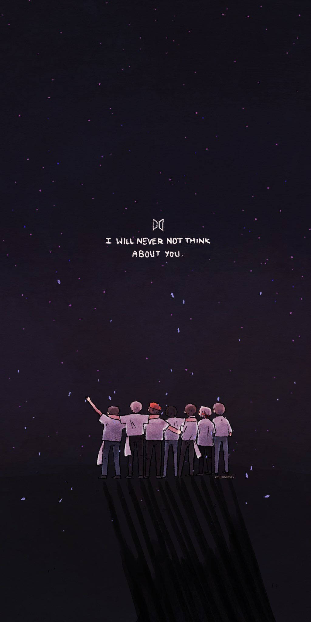 مقبول فون منیملسٹ BTS وال پیپر