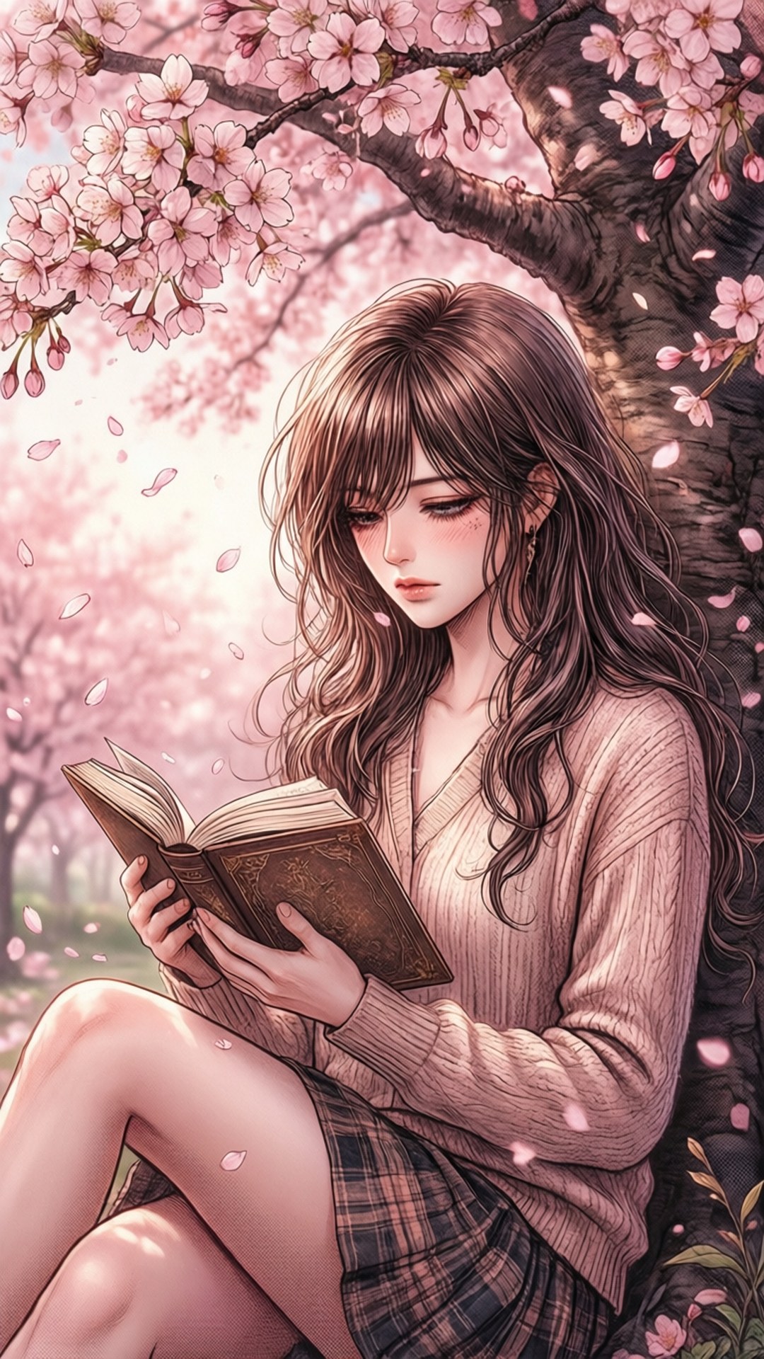 منگا چیری بلاسم وال پیپر