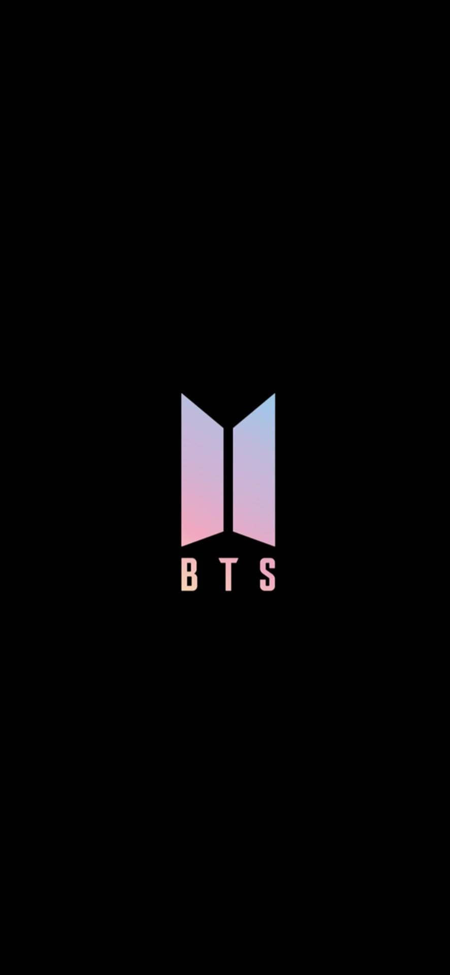 منیملسٹ گلابی BTS لوگو وال پیپر