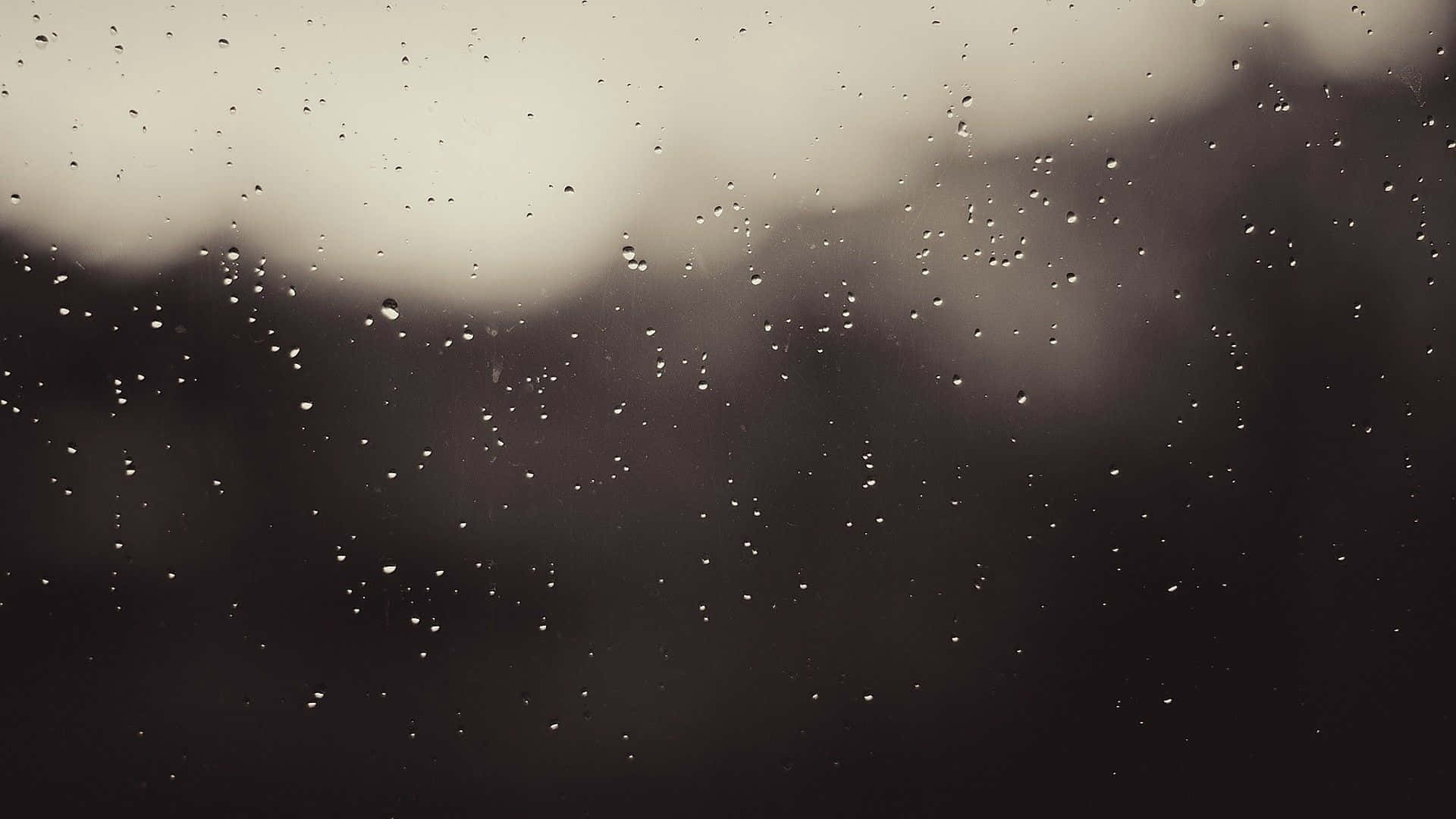 نرم جمالیاتی بارش کے قطرے کمپیوٹر وال پیپر
