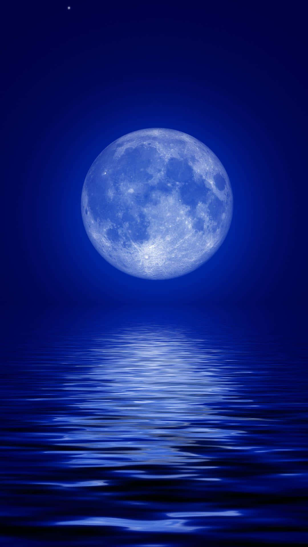 نیلا چاند آئی فون وال پیپر