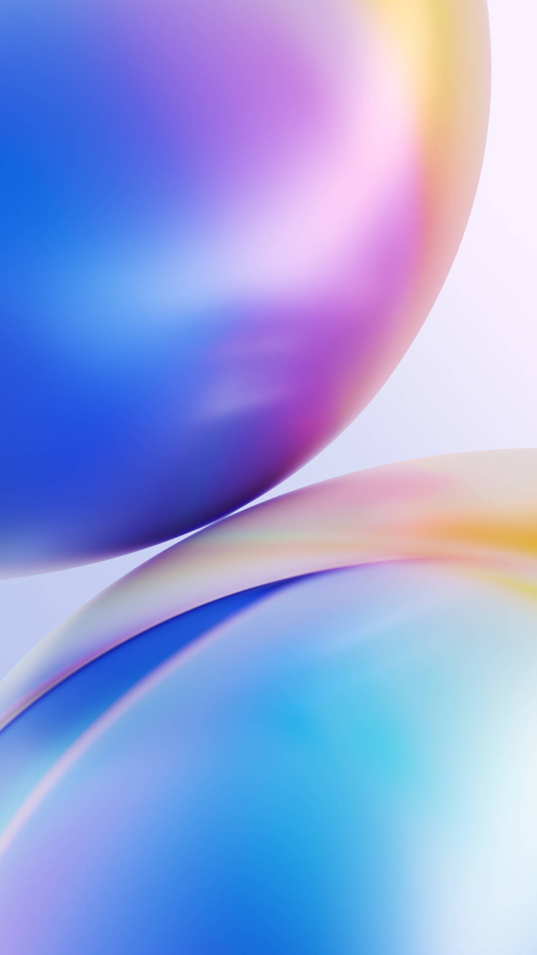 نیلے اور جامنی رنگ کے گلوبز 4K الٹرا آئی فون — Abstract iPhone وال پیپر