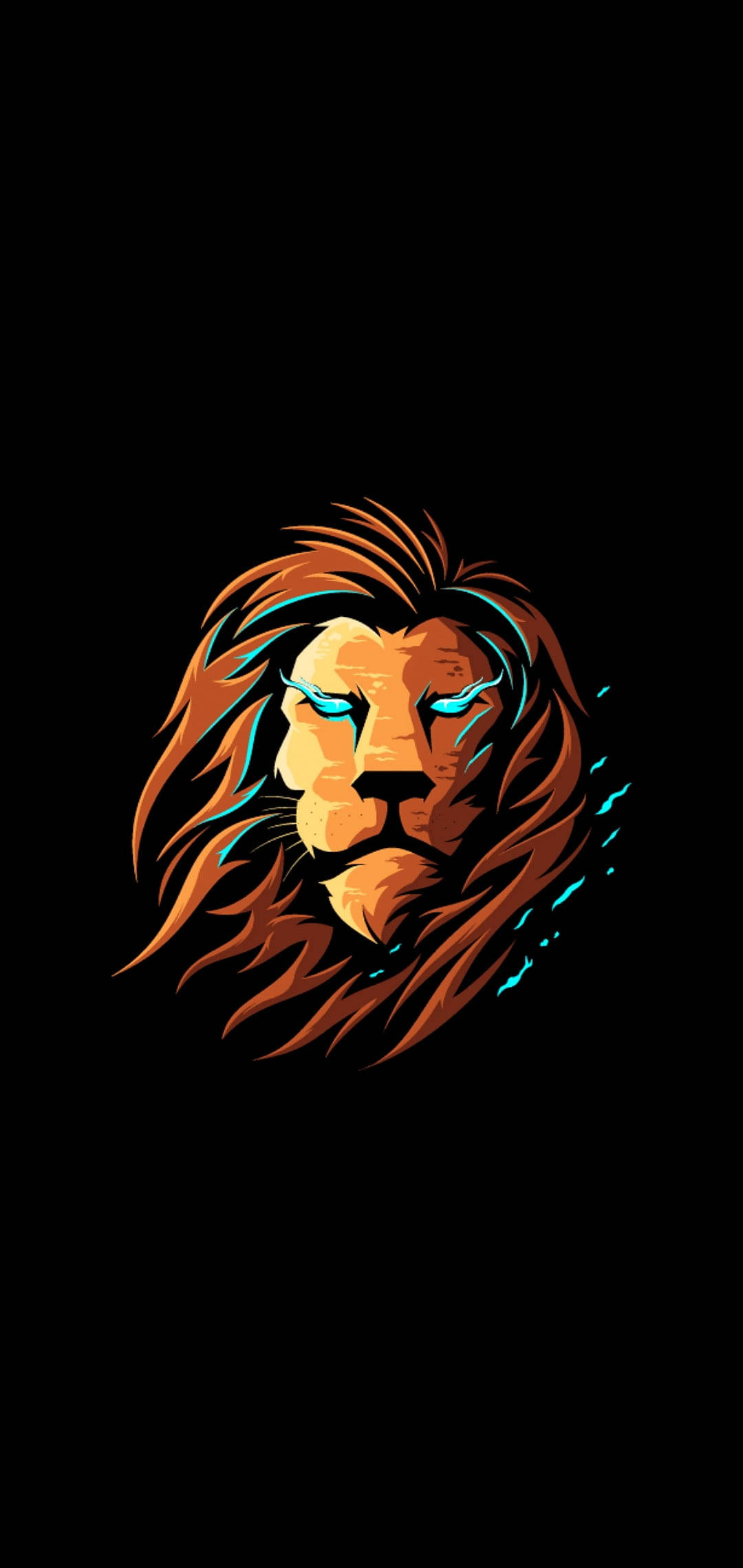 نیون شیر گیمنگ لوگو ایچ ڈی وال پیپر