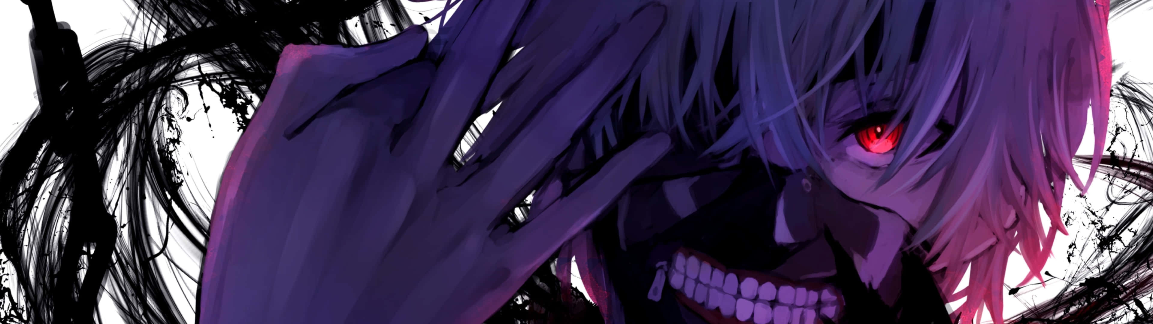 ٹوکیو غول کینیکی 3840x1080 anime وال پیپر