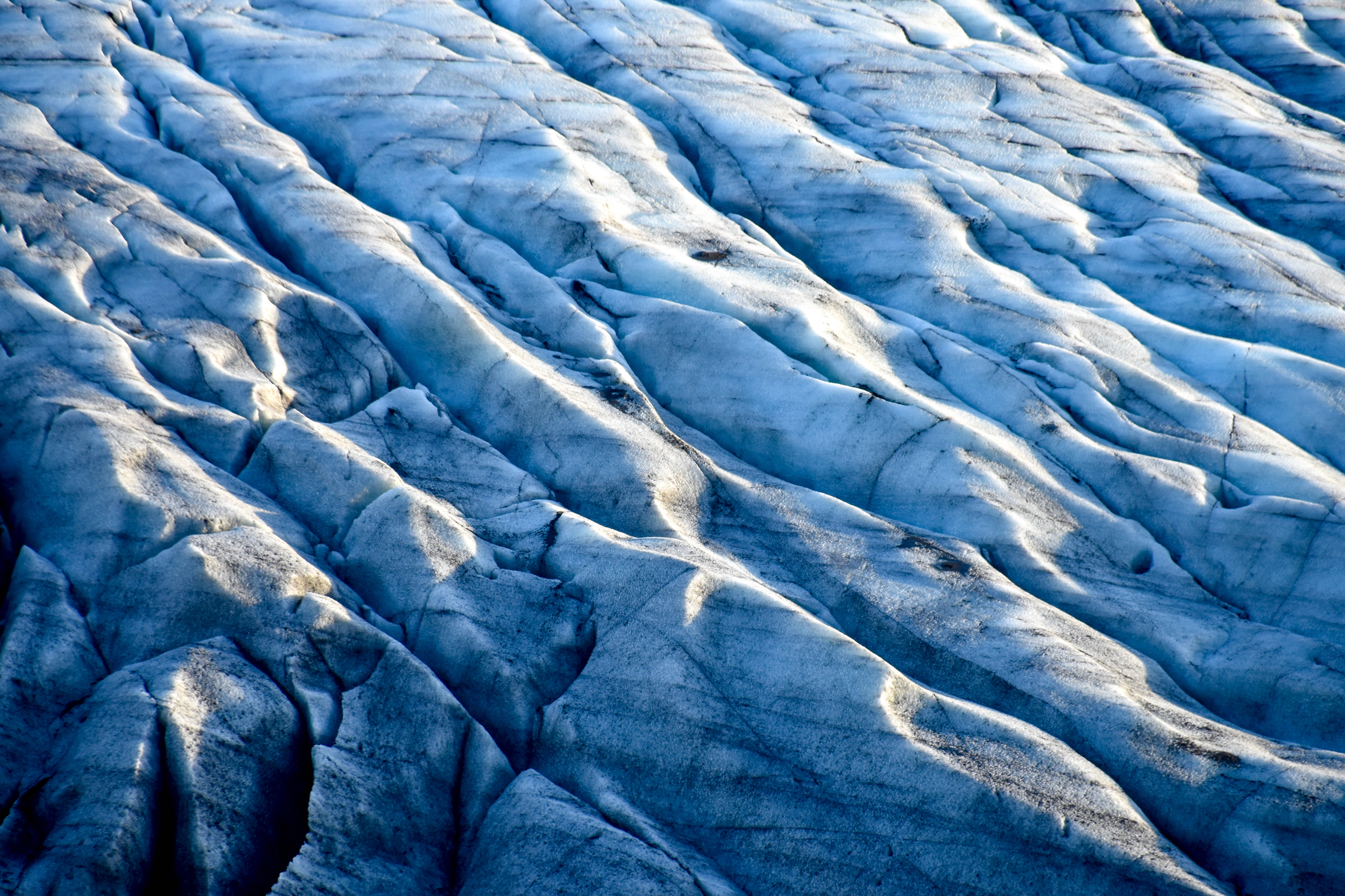 ٹھنڈا نیلا سفید گلیشیئر منظر وال پیپر