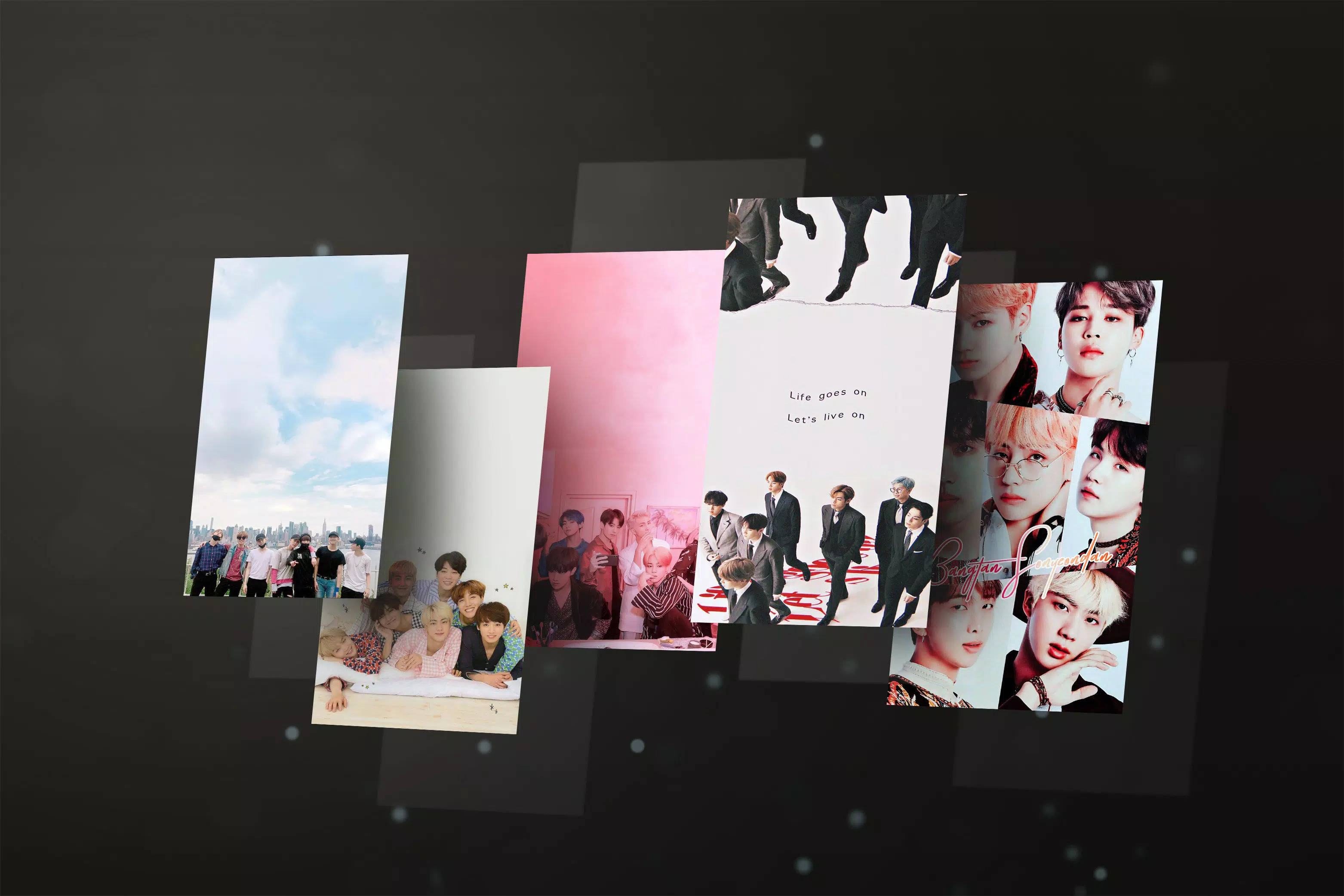 پورٹریٹ امیجز BTS Life Goes On وال پیپر