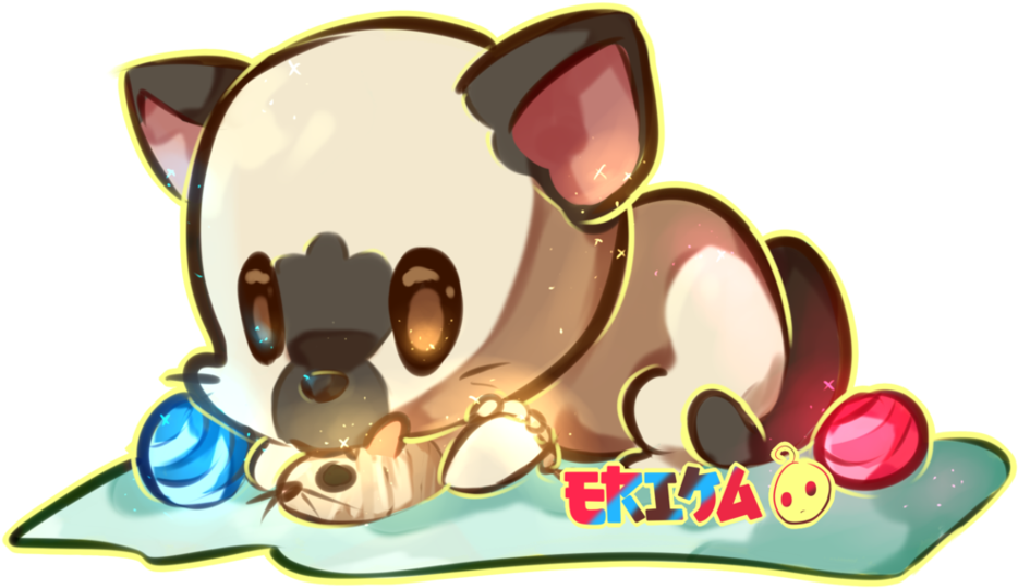 پیاری بلی یارن کی گیندوں کے ساتھ کھیل رہی ہے وال پیپر
