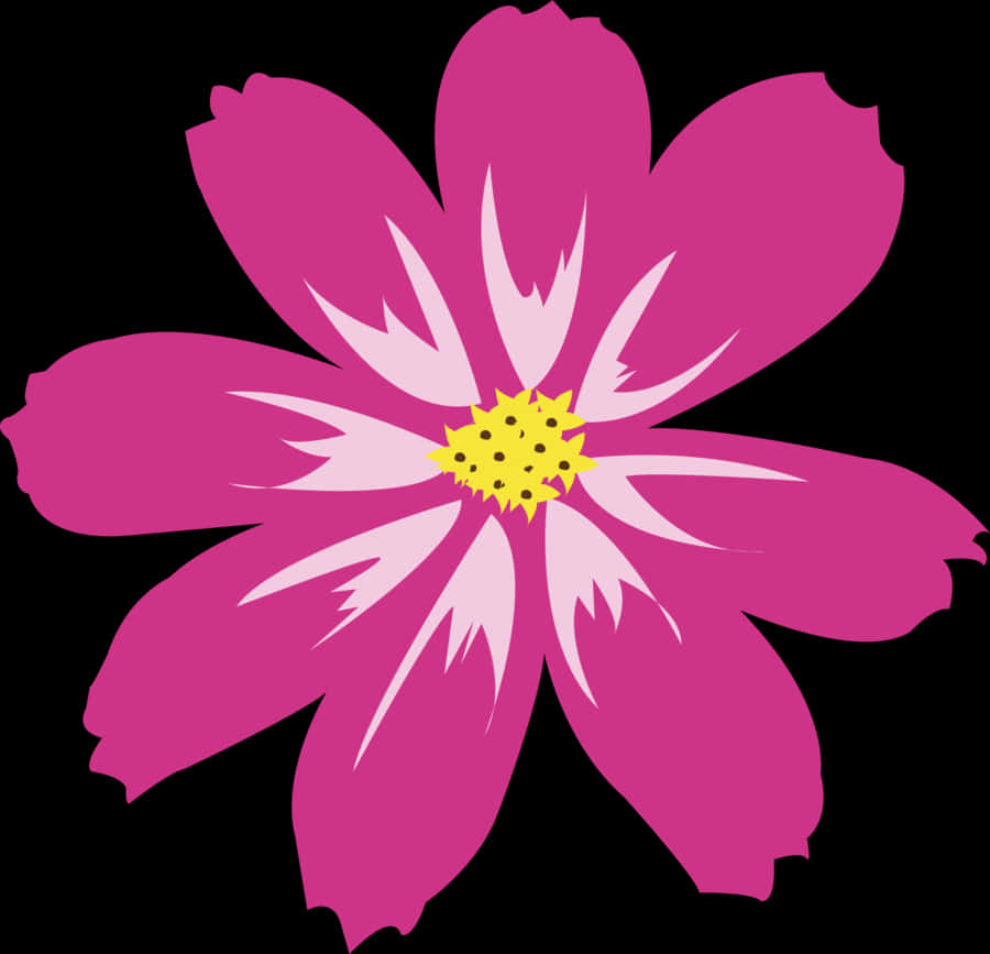 چمکدار گلابی پھول کی مثال وال پیپر