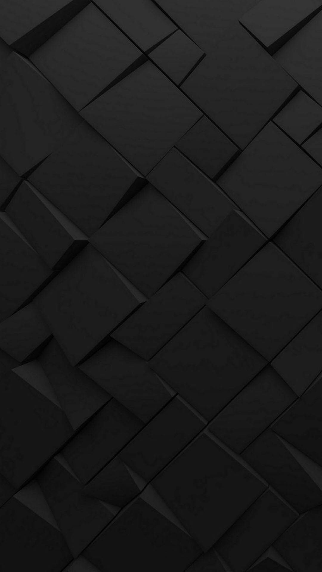 ڈارک اینڈرائیڈ 3D تجریدی مکعب پیٹرن — Abstract iPhone وال پیپر