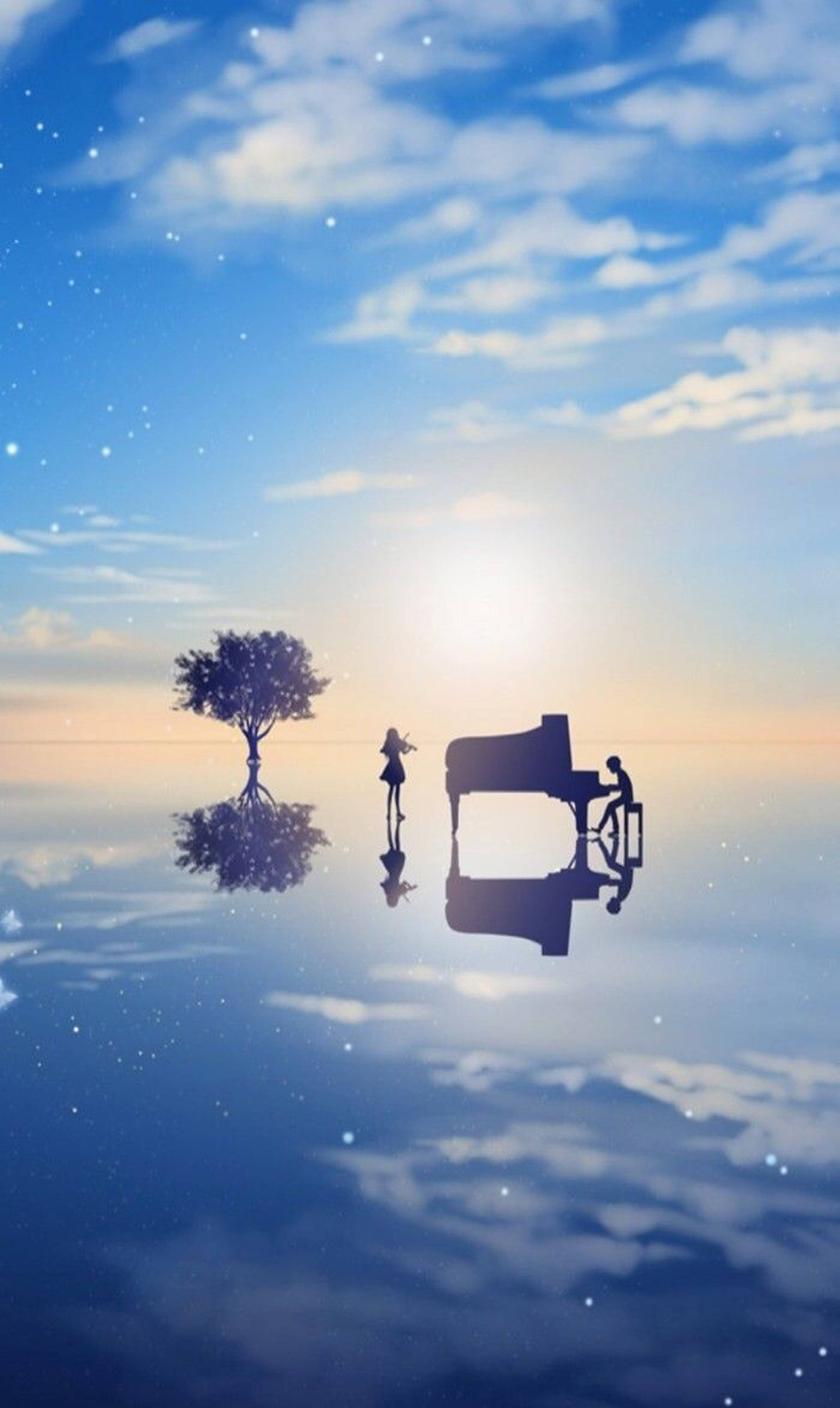 کاؤری اور کوسی کے سائے اینیمی آئی فون وال پیپر