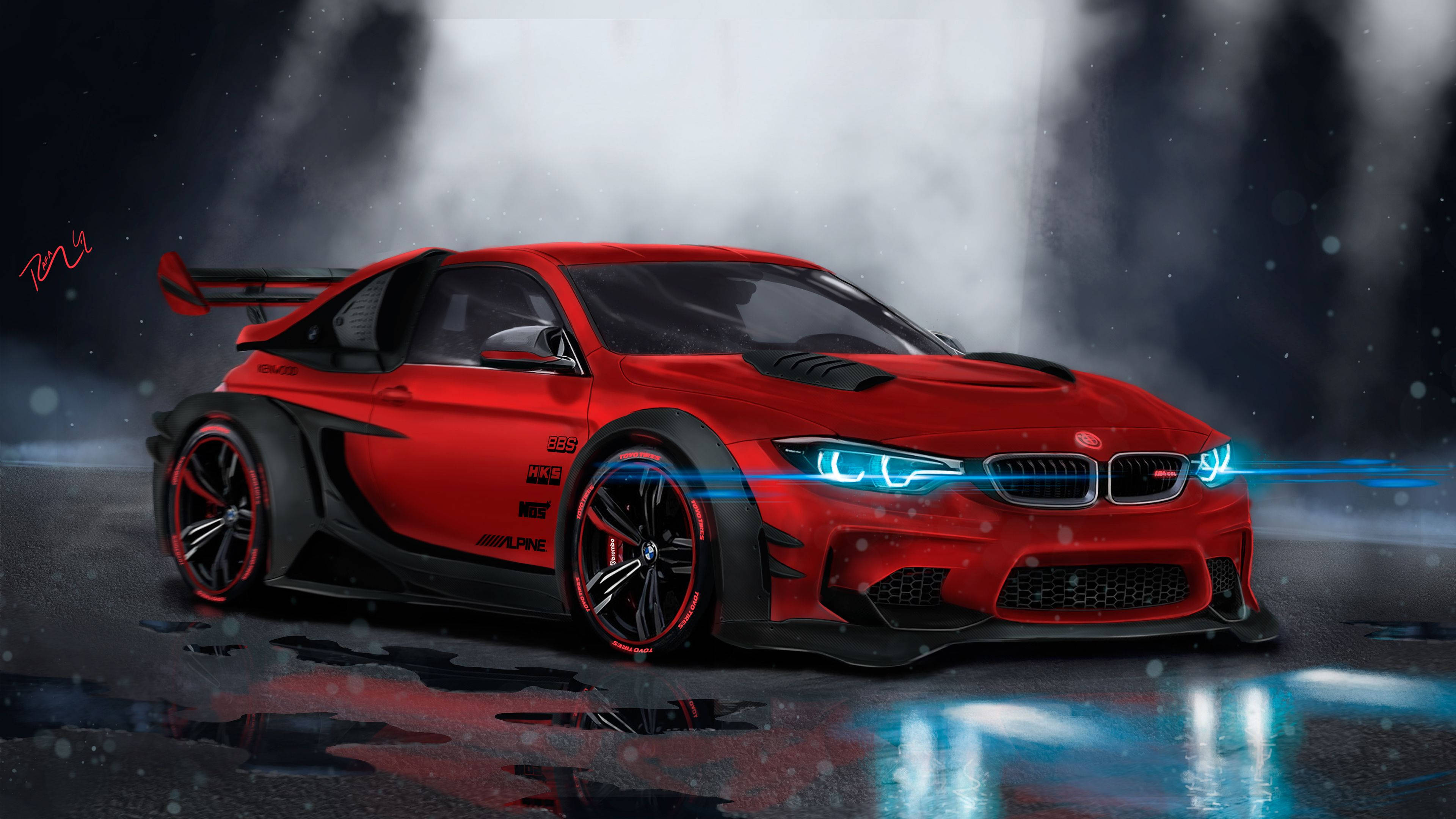 کار 4K BMW کانسیپٹ آرٹ وال پیپر
