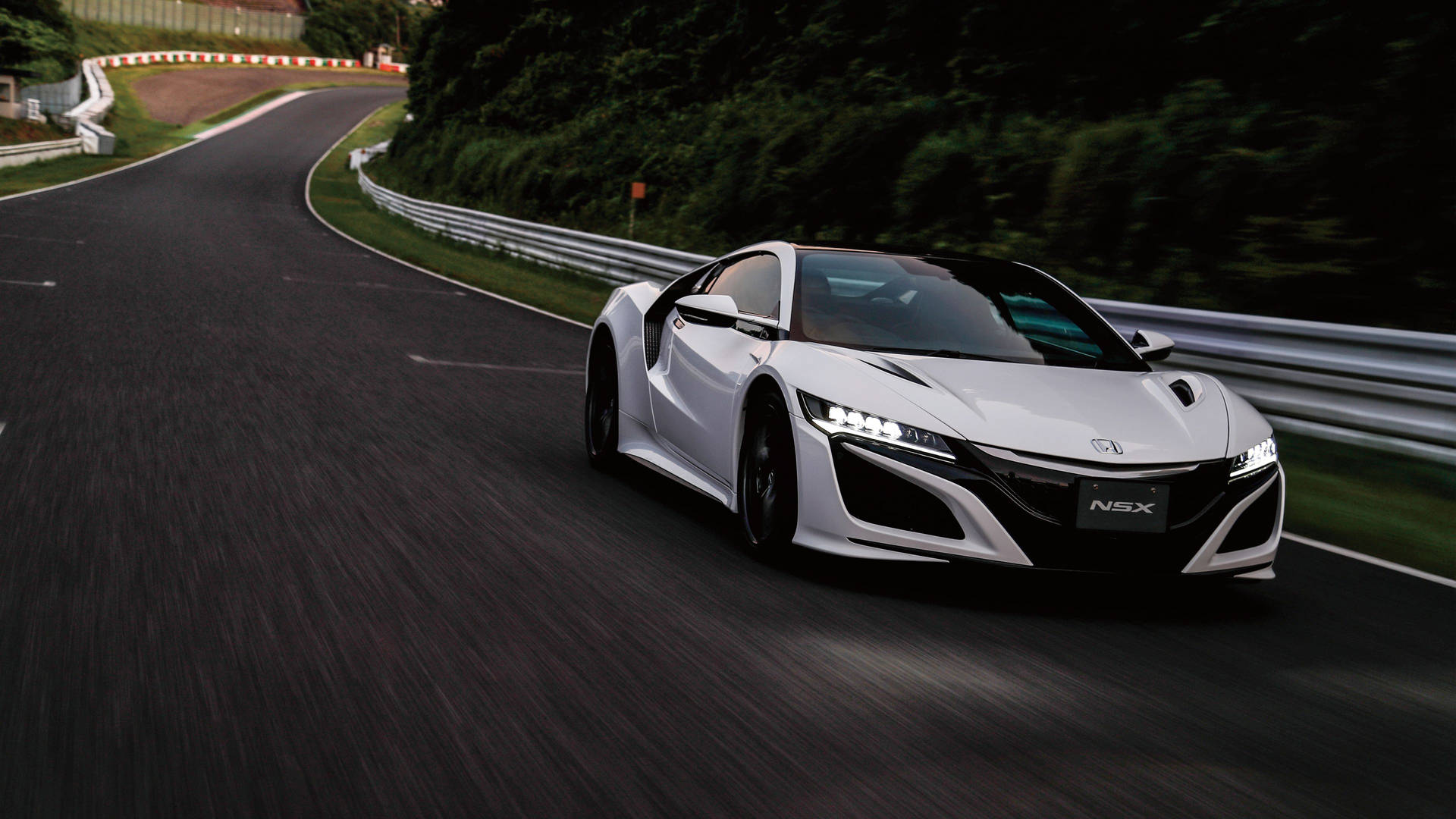 کار 4k موتی سفید ہونڈا NSX وال پیپر — گاڑی وال پیپر