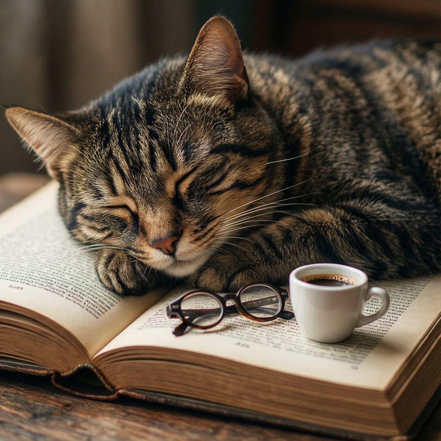 کتابی بلی کا جھپکی وال پیپر