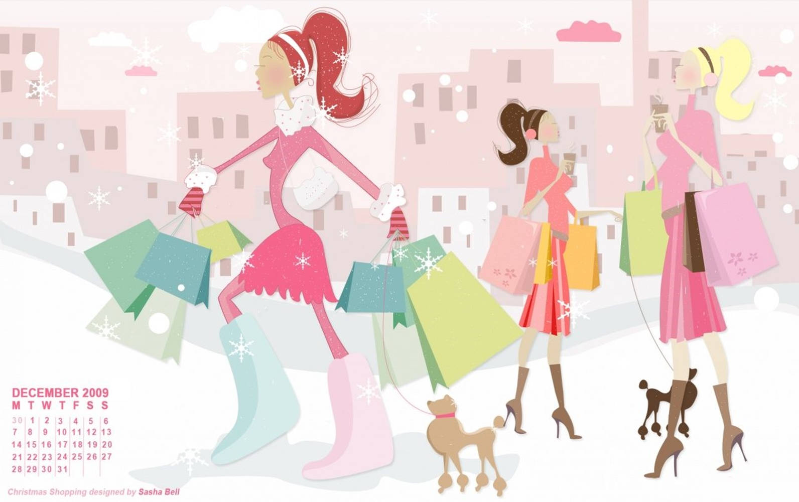 کرسمس شاپنگ سیزن وال پیپر