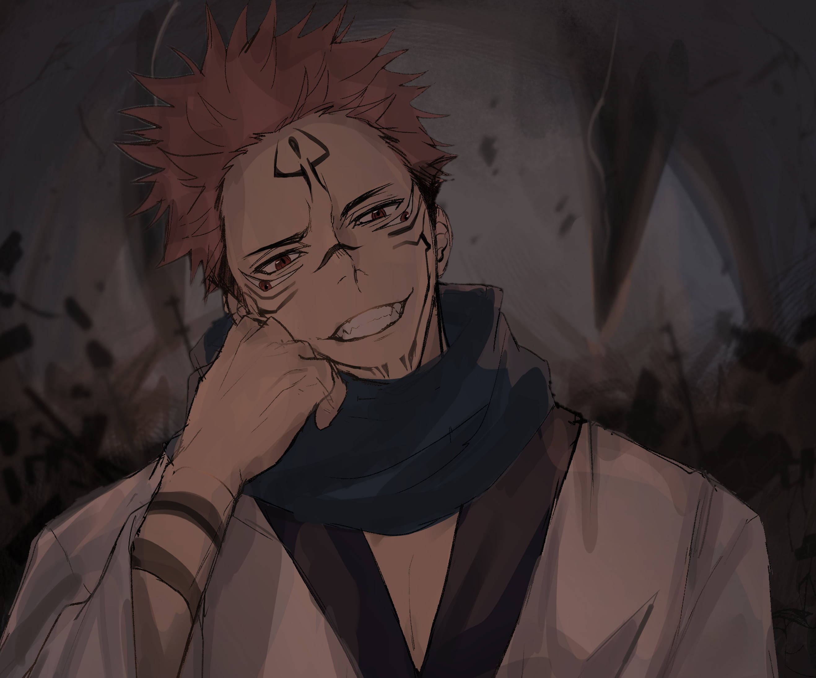 کول اینیمے بوائے پی ایف پی جوجٹسو کائسن وال پیپر