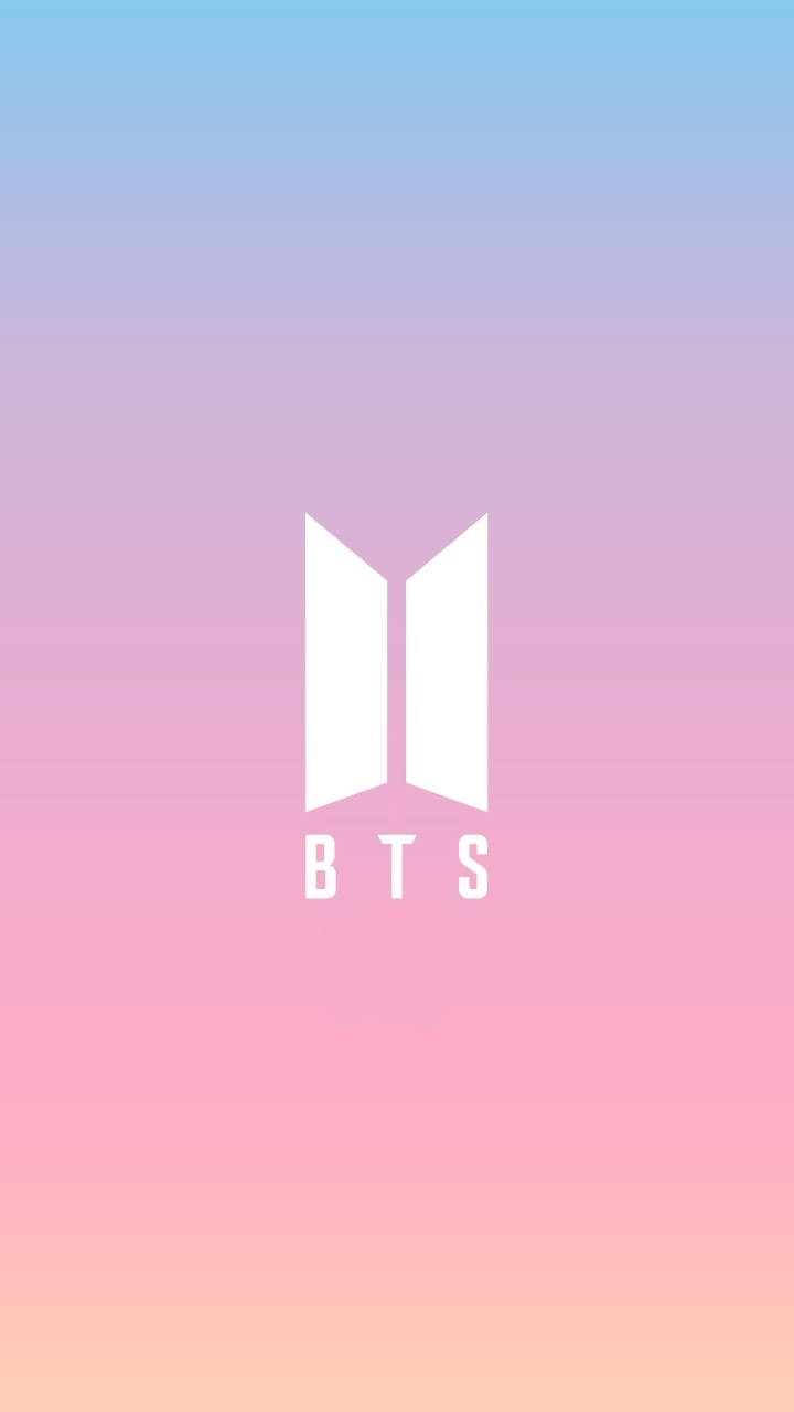 گرڈینٹ گلابی BTS لوگو وال پیپر