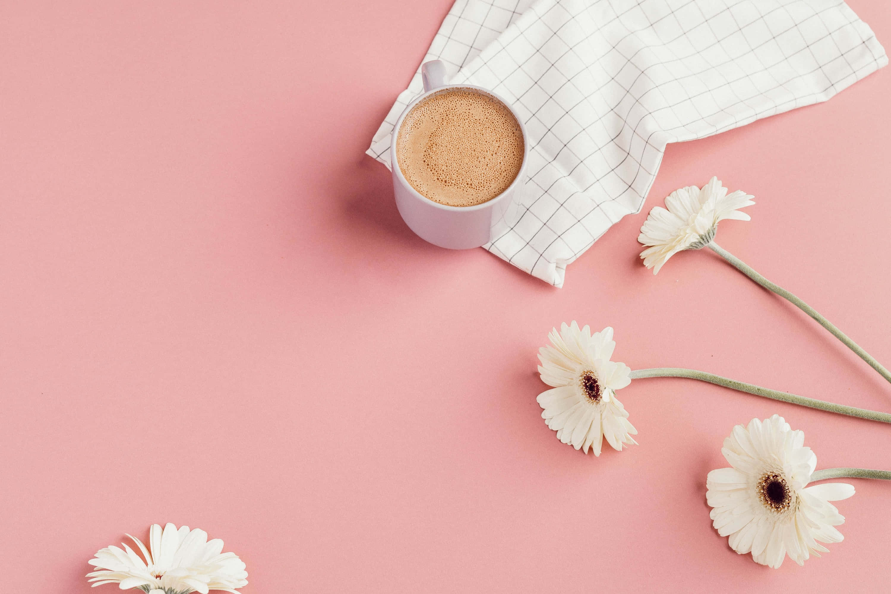 گلابی جمالیات جدید minimalism کے اشارے کے ساتھ وال پیپر