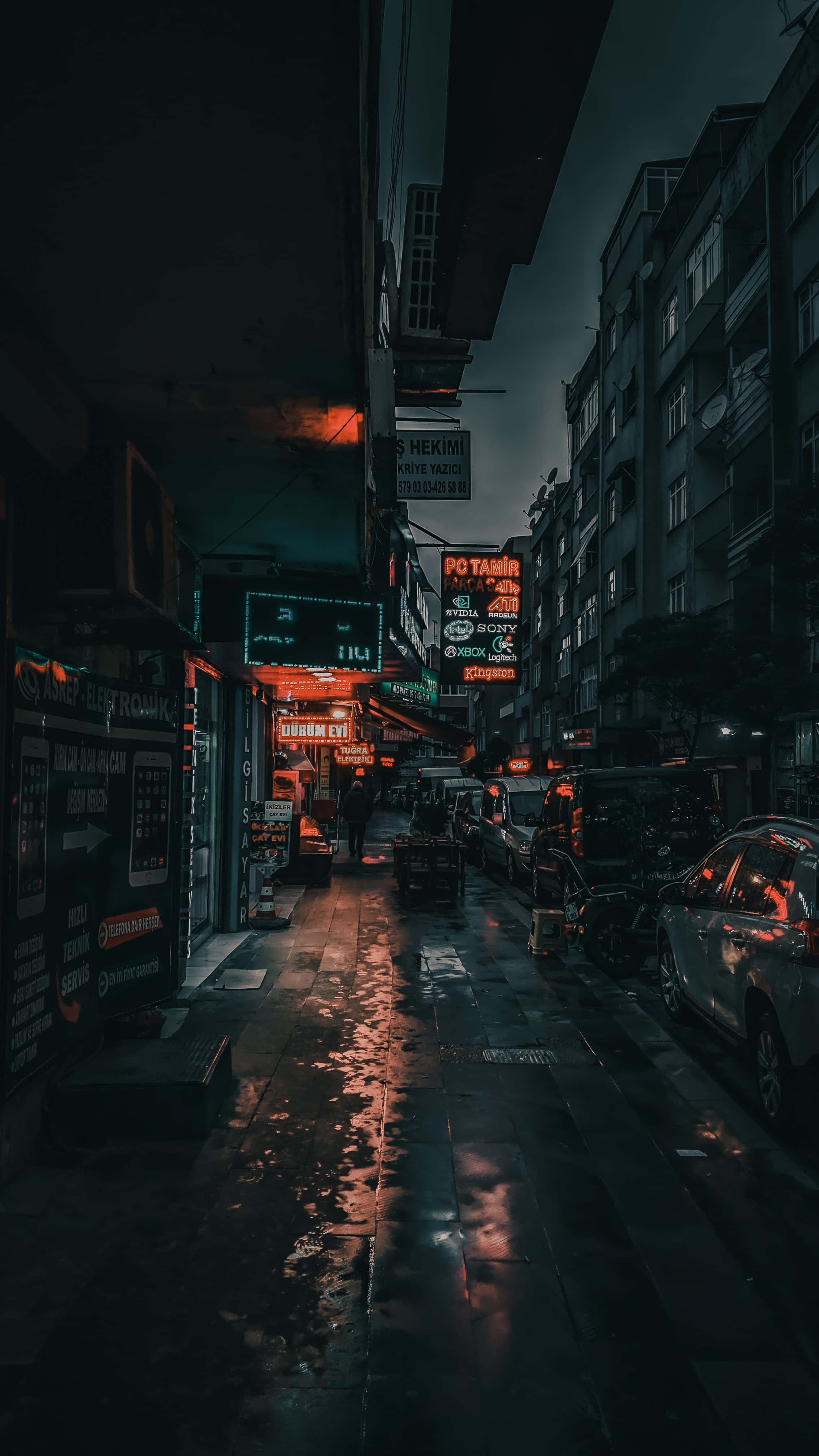 گلی کا غیر واضح فٹ پاتھ وال پیپر