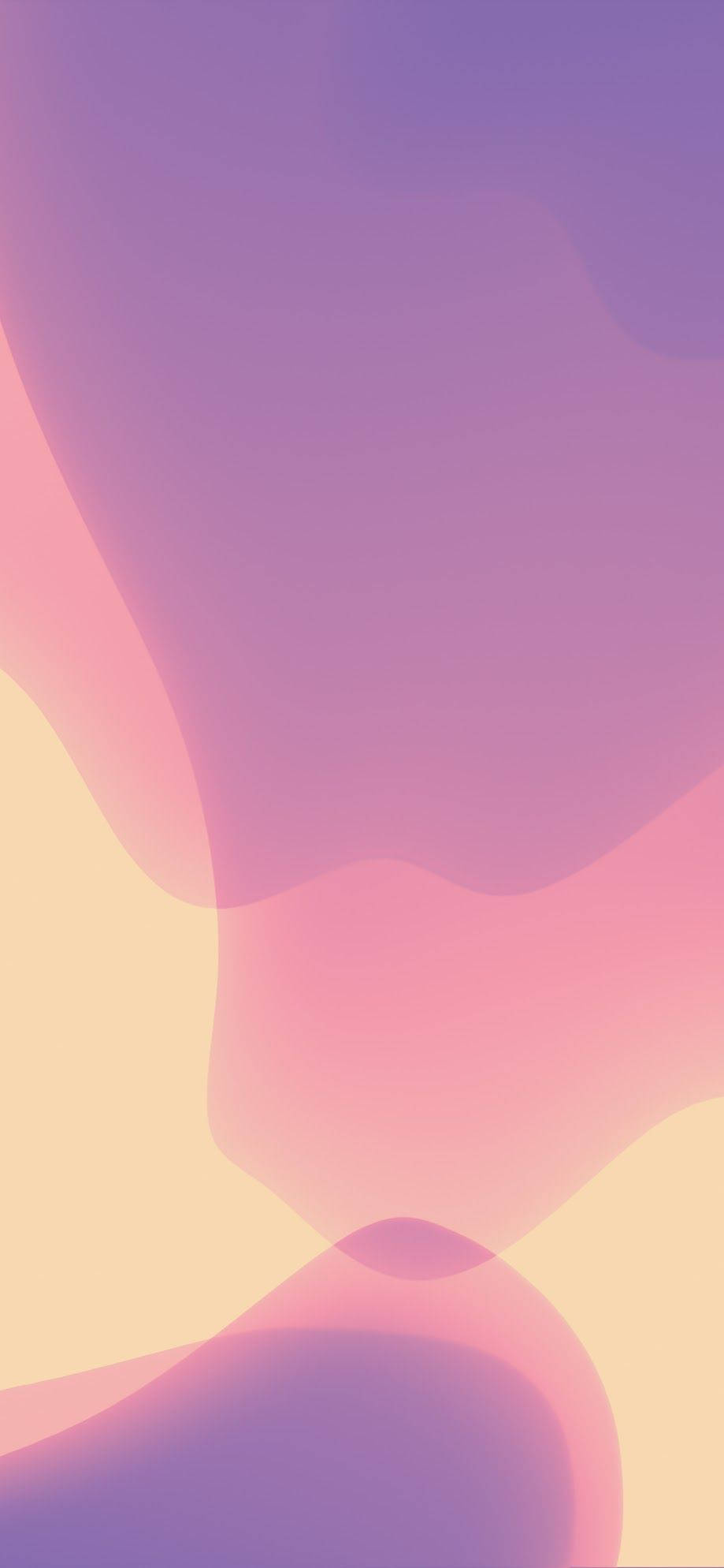 ہلکے جامنی رنگ کے آئی فون کے لیے واٹر کلر بلابز وال پیپر