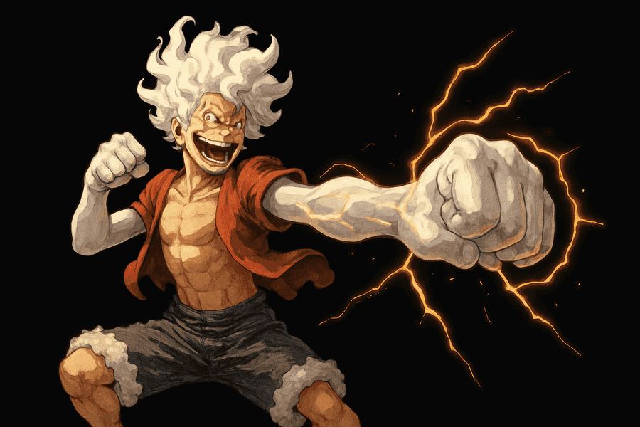 Luffy 4K, Luffy سیاہ, Luffy, Luffy پس منظر, سیاہ تجریدی, اینیم, اینیم پس منظر, حیوان, سفید, Gears 5