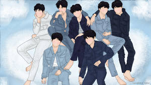 BTS 2020 اینیمیٹڈ آرٹ — بی ٹی ایس ایستھیٹک وال پیپر