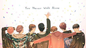 BTS Laptop Anime You Never Walk Alone — بی ٹی ایس لیپ ٹاپ وال پیپر