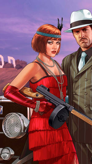 GTA آئی فون بی مائی ویلنٹائن — جی ٹی اے وال پیپر