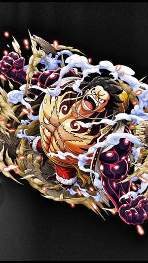 Luffy Gear 4 دھماکہ آرٹ وال پیپر — लूफी गियर 4 وال پیپر