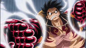 Luffy گیئر 4 بگڑے ہوئے چہرے والی وال پیپر — लूफी गियर 4 وال پیپر